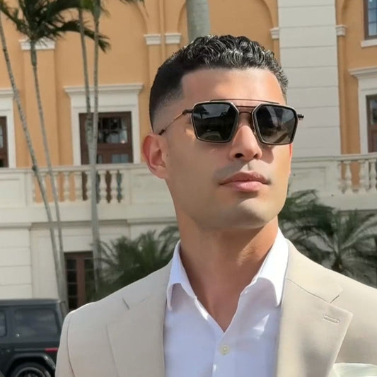 KingPin™  Premium Black and Gold Sunglasses