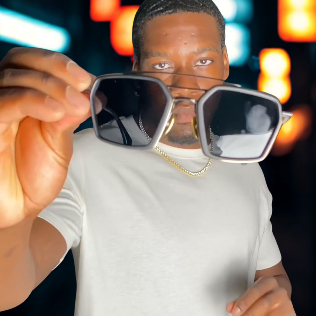 KingPin™  Premium Black and Gold Sunglasses